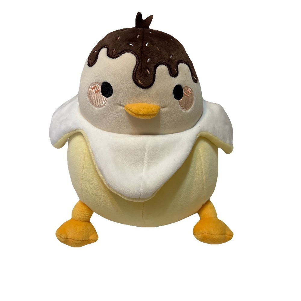 Honeymaru Chocolate Banana Duck Plush 8" Dessert Stuffed Animal